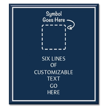 6-Line General Information Sign w/Symbol
