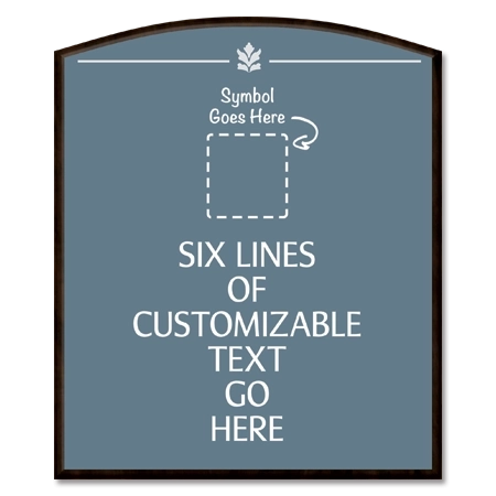 6-Line General Information Sign w/Symbol