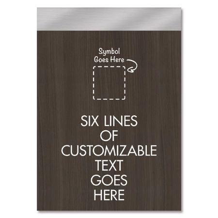 6-Line General Information Sign w/Symbol