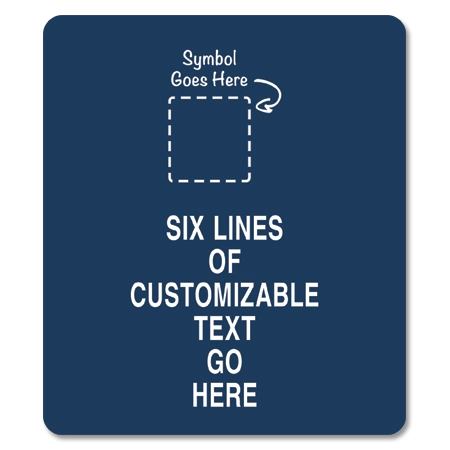6-Line General Information Sign w/Symbol