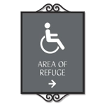 Accessible Direction Sign w/ ISA
