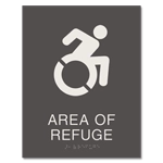Area of Refuge Sign - Dynamic ISA Symbol