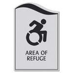 Area of Refuge Sign - Dynamic ISA Symbol