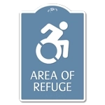 Area of Refuge Sign - Dynamic ISA Symbol