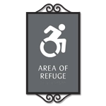 Area of Refuge Sign - Dynamic ISA Symbol