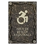Area of Rescue Assistance Sign - NYC Compliant