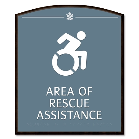 Area of Rescue Assistance Sign - NYC Compliant