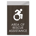 Area of Rescue Assistance Sign - NYC Compliant