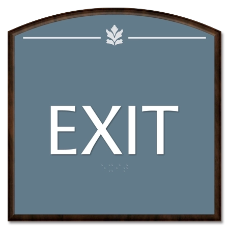 "Exit" Egress Sign - CA Compliant
