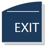 "Exit" Egress Sign - CA Compliant