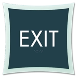 Exit Egress Sign