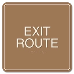 "Exit Route" Egress Sign - CA Compliant