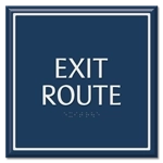 "Exit Route" Egress Sign - CA Compliant