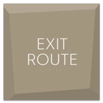 "Exit Route" Egress Sign - CA Compliant