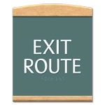 "Exit Route" Egress Sign - CA Compliant