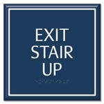"Exit Stair Up" Egress Sign - CA Compliant
