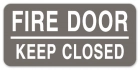 Fire Door - Keep Closed Label - 4 Pack