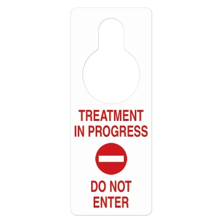 Handle Hanger - Treatment in Progress Do Not Enter