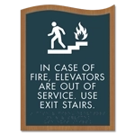 In Case of Fire, Elevators Are Out of Service... W/Braille
