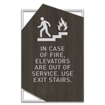 In Case of Fire, Elevators Are Out of Service... w/Braille