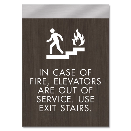 In Case of Fire, Elevators Are Out of Service... w/ No Braille