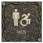 Men Sign w/Male & Dynamic ISA Symbols