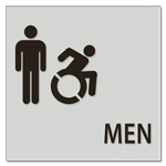 Men Sign w/Male & Dynamic ISA Symbols