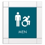 Men Sign w/Male & Dynamic ISA Symbols