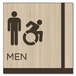 Men Sign w/Male & Dynamic ISA Symbols