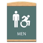 Men Sign w/Male & Dynamic ISA Symbols