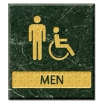 Men Sign w/Male & ISA Symbols