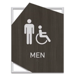 Men Sign w/Male & ISA Symbols