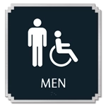 Men Sign w/Male & ISA Symbols