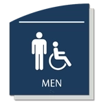 Men Sign w/Male & ISA Symbols