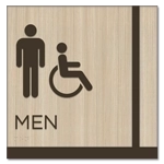 Men Sign w/Male & ISA Symbols