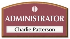 Nameplate Sign w/ Title