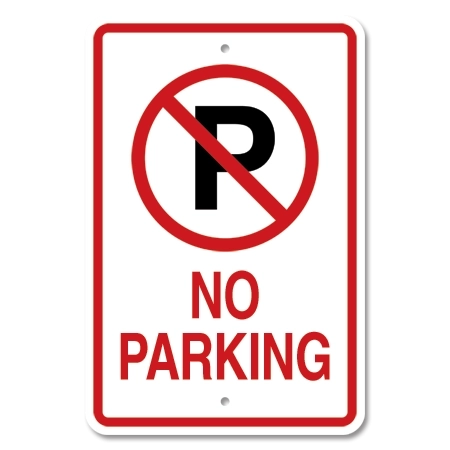 No Parking - with Symbol