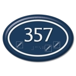 Oval Room Number w/Symbol