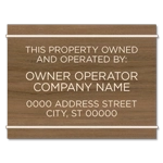 Owned and Operated By Plaque