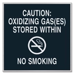 Oxidizing Gas(es) Stored/No Smoking