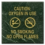 Oxygen In Use - No Smoking No Open Flame