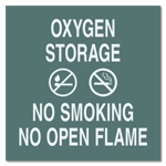 Oxygen Storage / No Smoking No Open Flame
