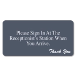 Please Sign-in at the Receptionist...
