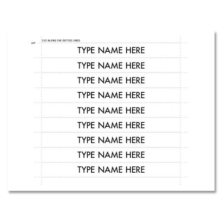 Print Your Own! 1-Line Inserts