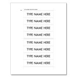 Print Your Own! 4-Line Inserts