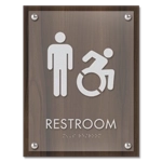 Restroom Sign w/Male & Dynamic ISA Symbols
