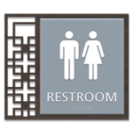 Restroom Sign w/ Unisex Symbols