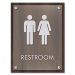 Restroom Sign w/ Unisex Symbols