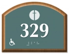 Room Number Sign - Handicap Accessible