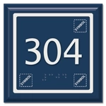 Room Number Sign w/Symbols